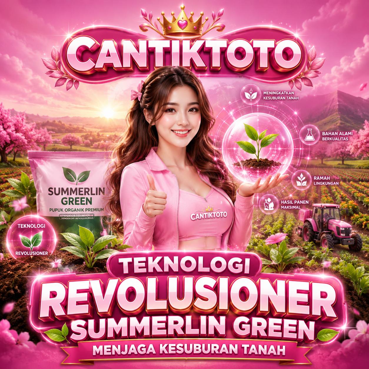 CANTIKTOTO : Tekonologi Revolusioner Summerlin Green Menjaga Kesuburan Tanah